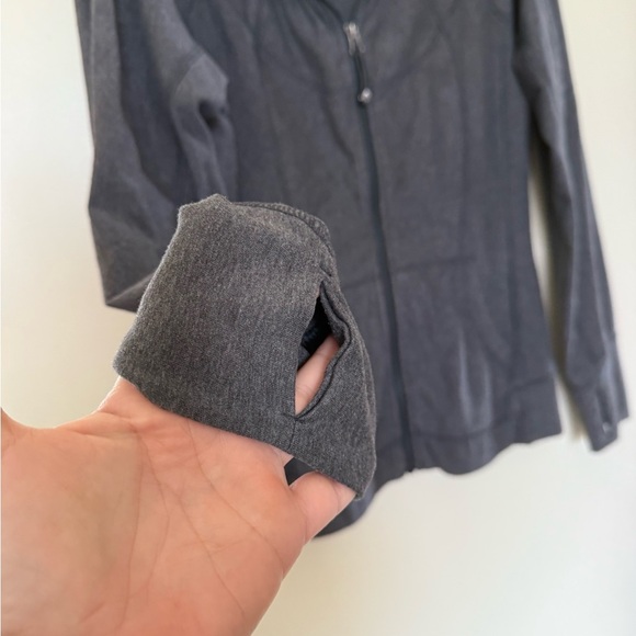 Athleta Strength Full Zip Up Hoodie in Grey Size Medium - Picture 2 of 14